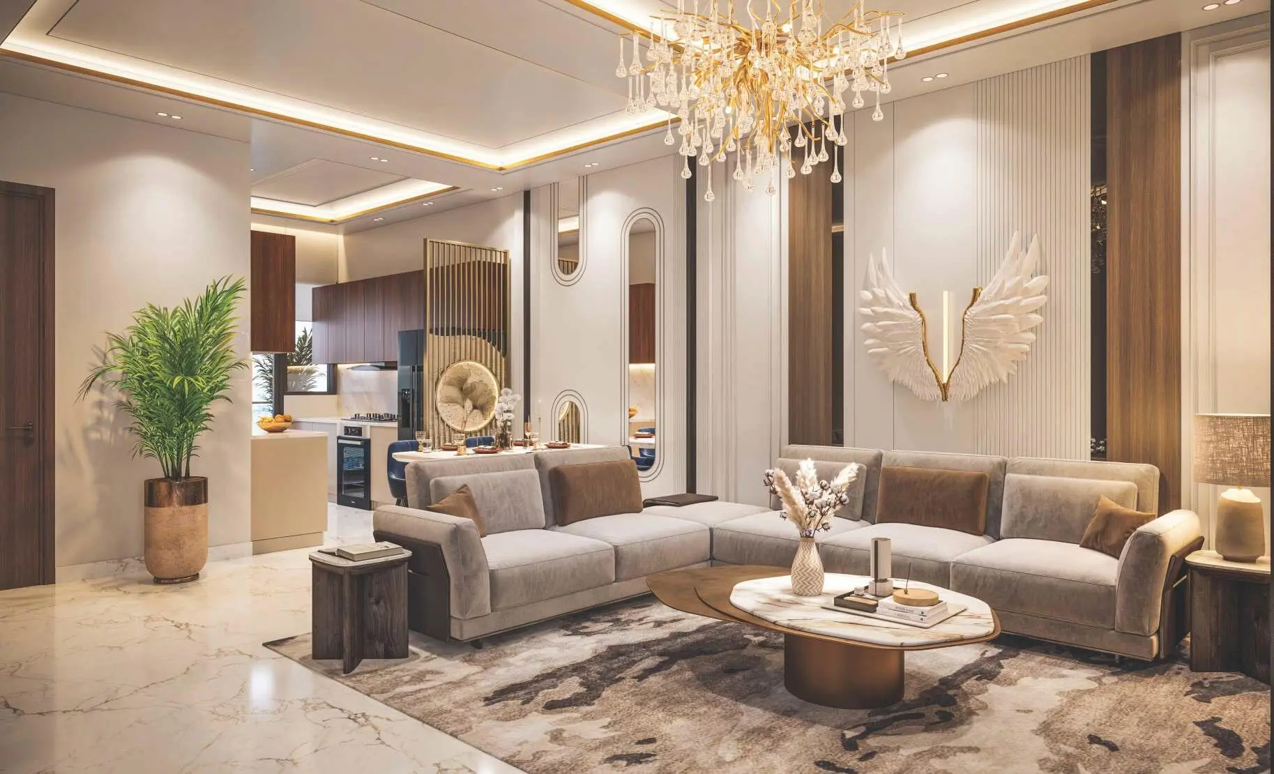 Aura World Tower Night View